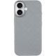 Шкіряний чохол Carved with MagSafe для Apple iPhone 16 (6.1") Grey