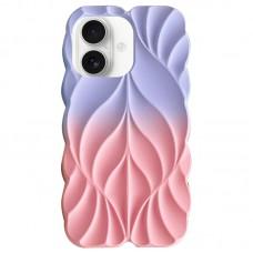 TPU чохол Leaf для Apple iPhone 16 (6.1") Lilac / Pink