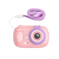 Дитяча фотокамера Hoco DV205 Dual-camera Pink