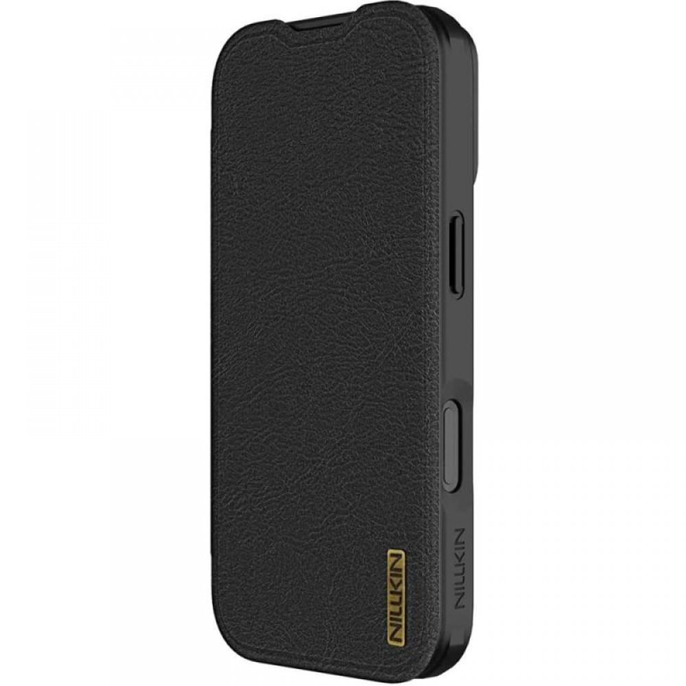 Шкіряний чохол-книжка Nillkin Qin Pro Camshield для Apple iPhone 17 (6.3") Black