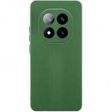Чохол TPU GETMAN Liquid Silk Full Camera для Xiaomi Redmi Note 14 Pro 5G Зелений / Dark green