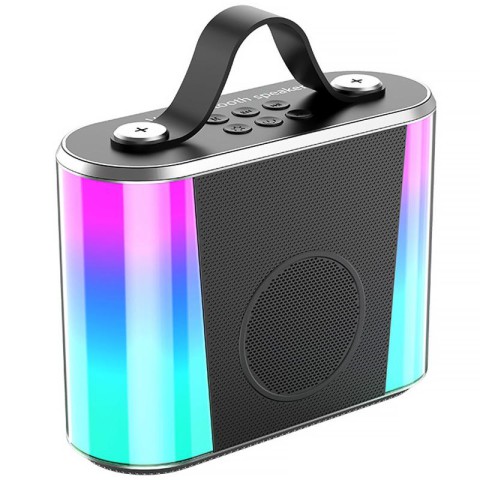 Караоке Мікрофон-колонка V6 + два мікрофона Black