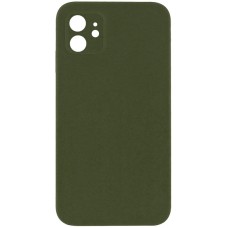 Чохол Silicone Case Square Full Camera Protective (AA) NOLOGO для Apple iPhone 11 (6.1") Зелений / Cyprus Green