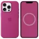 Чохол Silicone case (AAA) with Magsafe and Animation для Apple iPhone 16 Pro (6.3") Fuchsia