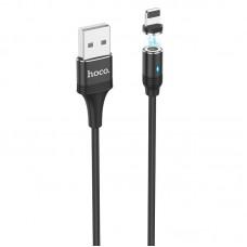 Дата кабель Hoco U76 "Fresh magnetic" Lightning (1.2m) Чорний