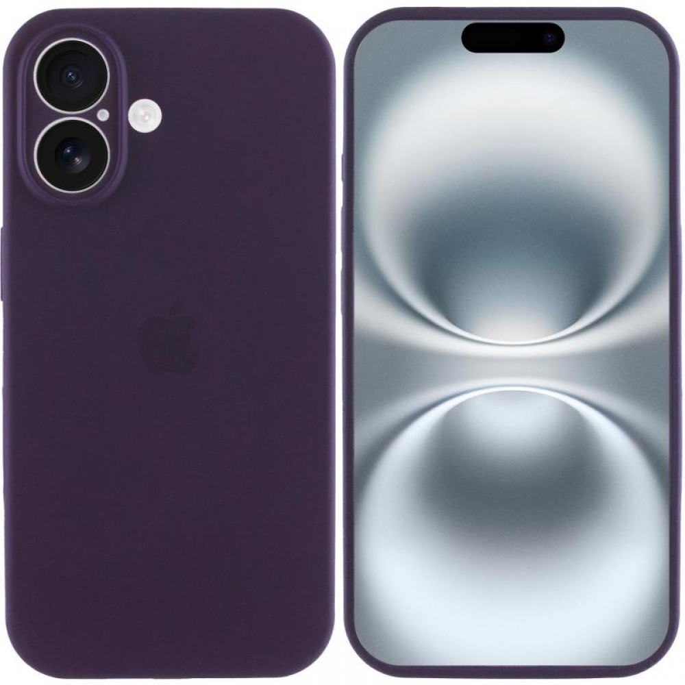 Чохол Silicone Case Full Camera Protective (AA) для Apple iPhone 16 (6.1") Фіолетовий / Elderberry