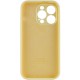 Чохол Silicone Case Full Camera Protective (AA) для Apple iPhone 14 Pro Max (6.7") Жовтий / Mellow Yellow