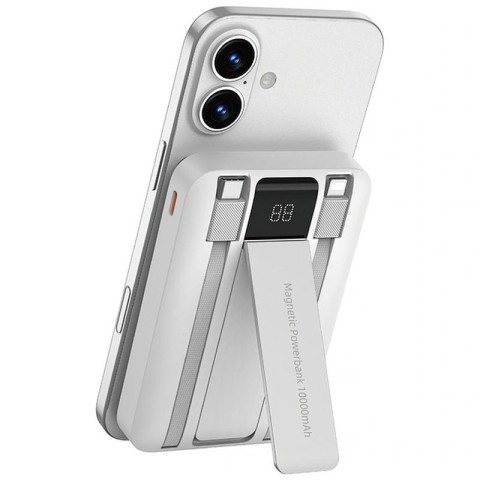 Портативний ЗП Power Bank WIWU Wi-P061 22.5W+PD20W з БЗП+iWatch with cable 10000 mAh White