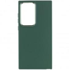 TPU чохол Bonbon Metal Style для Samsung Galaxy S24 Ultra Зелений / Army green