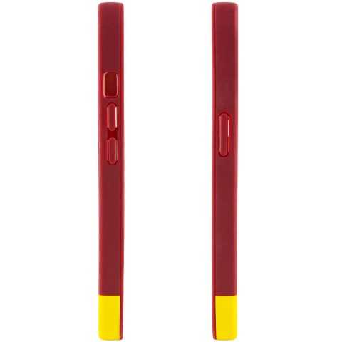 Чохол TPU+PC Bichromatic для Apple iPhone X / XS (5.8") Brown burgundy / Yellow