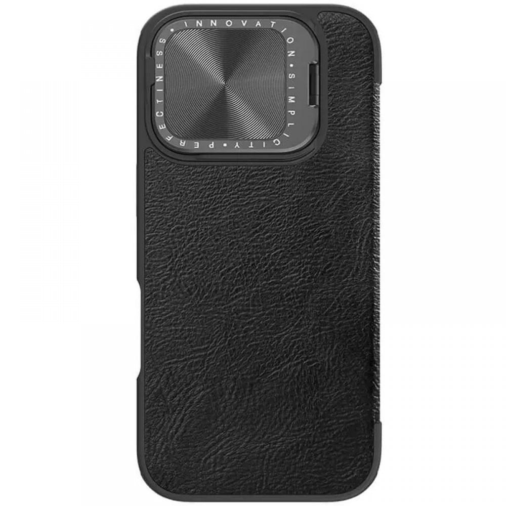 Кожаный чехол-книжка Nillkin Qin Prop для Apple iPhone 16 Pro Max (6.9")