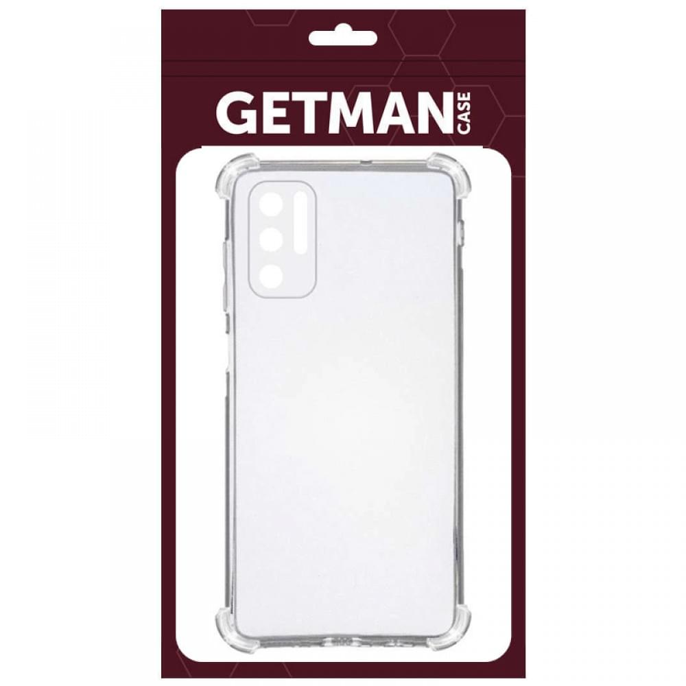 TPU чохол GETMAN Ease logo посилені кути Full Camera для Xiaomi Redmi Note 10 5G / Poco M3 Pro Безбарвний (прозорий)