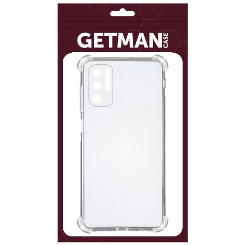 TPU чохол GETMAN Ease logo посилені кути Full Camera для Xiaomi Redmi Note 10 5G / Poco M3 Pro Безбарвний (прозорий)