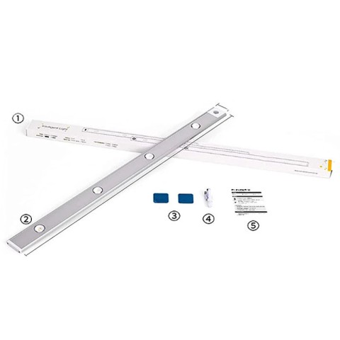 Сенсорний світильник LED з датчиком руху MZ-L1602 (40*10*400mm) White