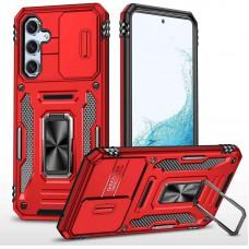 Ударостійкий чохол Camshield Army Ring для Samsung Galaxy A36 5G / A56 5G Червоний / Red