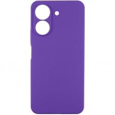 Чохол TPU GETMAN Liquid Silk Full Camera для Xiaomi Redmi 13C / Poco C65 Фіолетовий / Ultra Violet