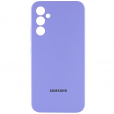 Чохол Silicone Cover Lakshmi Full Camera (AAA) with Logo для Samsung Galaxy S24 FE Бузковий / Dasheen