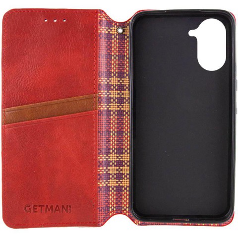 Шкіряний чохол-книжка GETMAN Cubic (PU) для Xiaomi Redmi A5 (Europe version) Червоний
