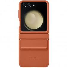 Шкіряний чохол Leather Case (AAA) для Samsung Galaxy Z Flip5 Brown