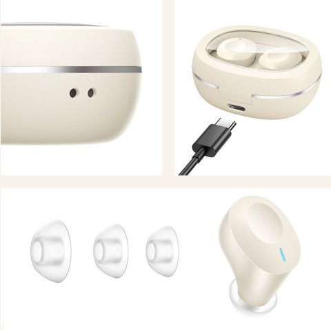 Бездротові TWS навушники Hoco EQ3 Smart Milky White