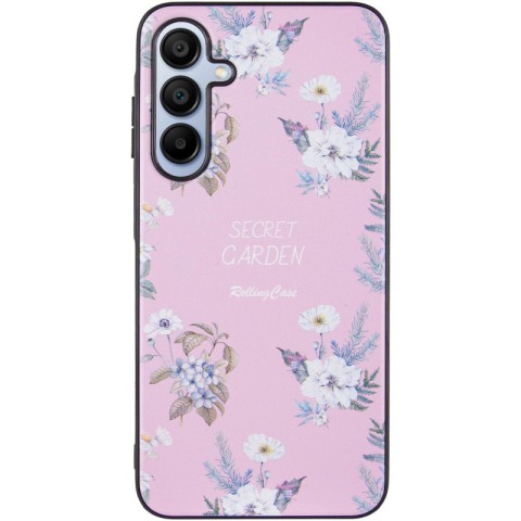 TPU+PC чохол Secret Garden для Samsung Galaxy A15 4G/5G Pink