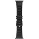 Ремінець Hoco WA35 Emir series thickened silicone strap для Apple watch 44/45/46/49mm Black