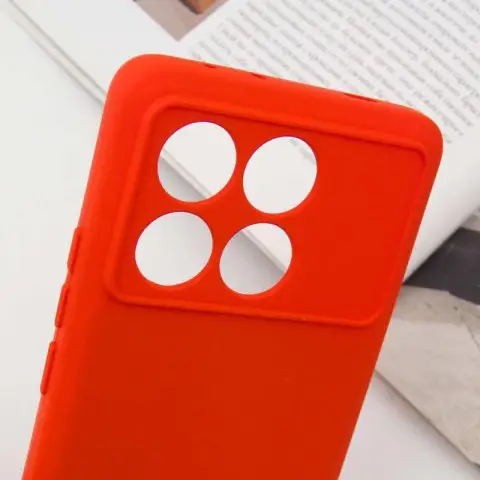 Чохол TPU GETMAN Liquid Silk Full Camera для Xiaomi Poco X6 Pro Червоний / Red