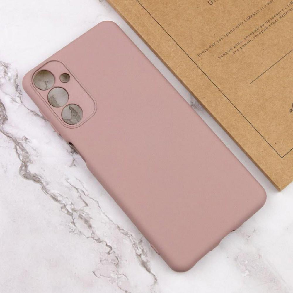Чохол TPU GETMAN Liquid Silk Full Camera для Samsung Galaxy M34 5G Рожевий / Pink Sand