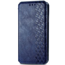 Шкіряний чохол-книжка GETMAN Cubic (PU) для Xiaomi Redmi 9A Синій