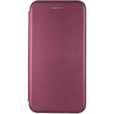 Шкіряний чохол-книжка Classy для Xiaomi Redmi Note 8T Бордовий