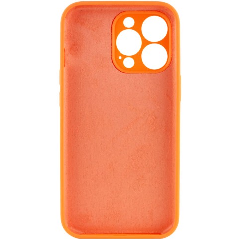 Чохол Silicone Case Full Camera Protective (AA) NO LOGO для Apple iPhone 13 Pro (6.1") Помаранчевий / Cantaloupe