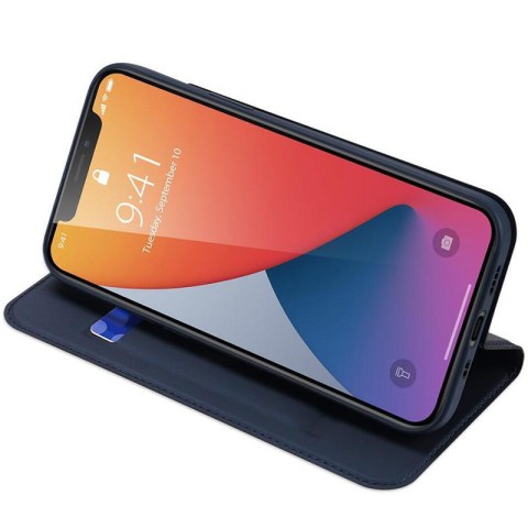 Чохол-книжка Dux Ducis з кишенею для візиток для Apple iPhone 13 Pro (6.1") Синій