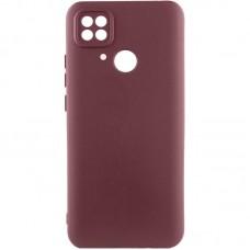 Чохол TPU GETMAN Liquid Silk Full Camera для Xiaomi Redmi 10C Бордовий / Marsala