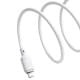 Дата кабель Baseus Silky Series OS Fast Charging USB to Lightning 2.4A (1m) (P1037770) Moon White