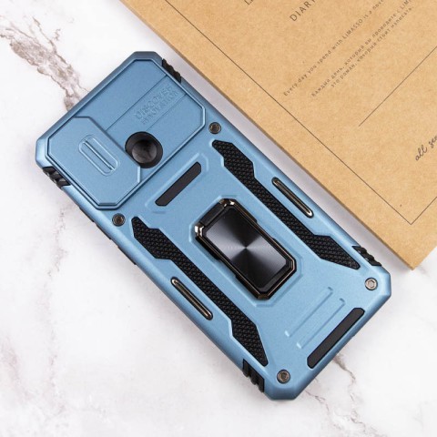 Ударостійкий чохол Camshield Army Ring для Xiaomi Redmi 9C / 10A Блакитний / Light Blue