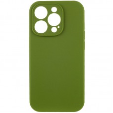 Чохол Silicone Case Full Camera Protective (AA) NO LOGO для Apple iPhone 14 Pro Max (6.7") Зелений / Dark Olive