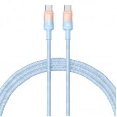 Дата кабель Baseus Discolor Series Fast Charging Type-C to Type-C 100W (1m) (P10374902) Galaxy Blue