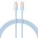 Дата кабель Baseus Discolor Series Fast Charging Type-C to Type-C 100W (1m) (P10374902) Galaxy Blue