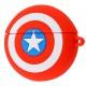 Силиконовый футляр Marvel & DC series для наушников AirPods 1/2 + кольцо