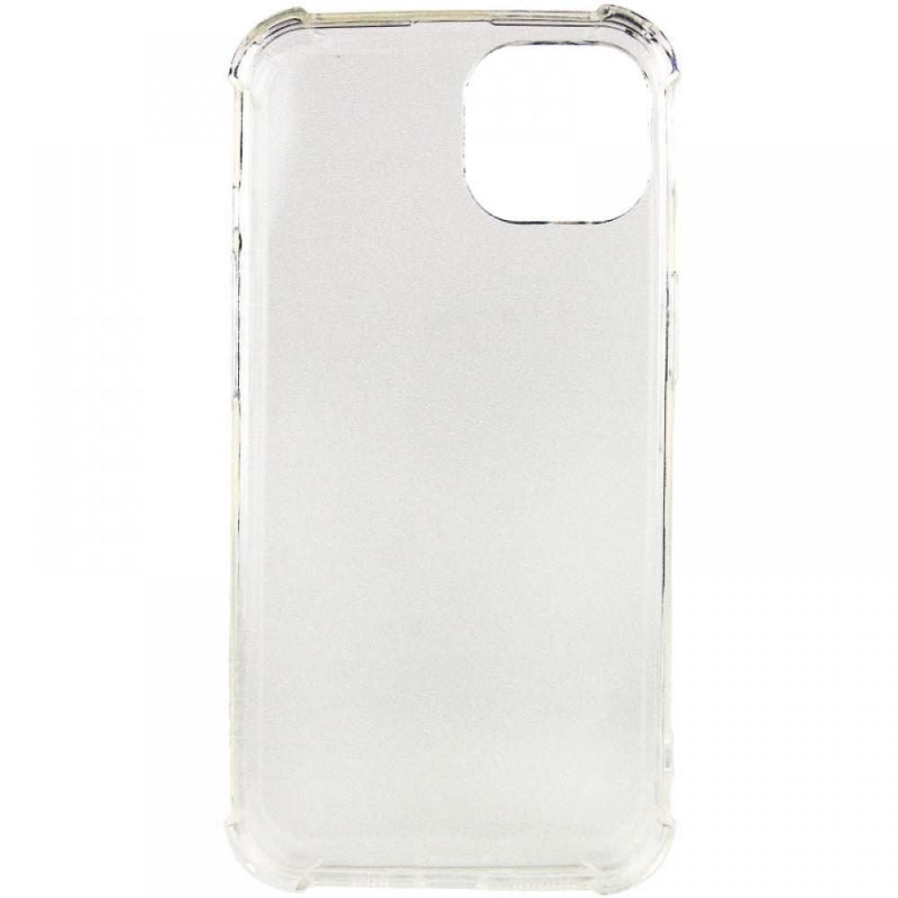 TPU чохол GETMAN Ease logo посилені кути для Apple iPhone 13 (6.1") Безбарвний (прозорий)