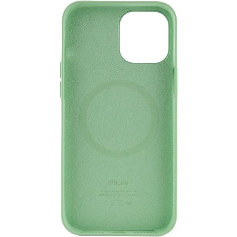 Чохол Silicone case (AAA) with Magsafe and Animation для Apple iPhone 12 Pro Max (6.7") Зелений / Pistachio