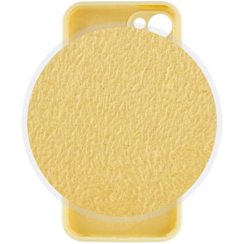Чохол Silicone Case Full Camera Protective (AA) для Apple iPhone 15 (6.1") Жовтий / Mellow Yellow
