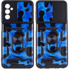 Ударостійкий чохол Camshield Serge Ring Camo для Samsung Galaxy M23 5G / M13 4G Синій / Army Blue