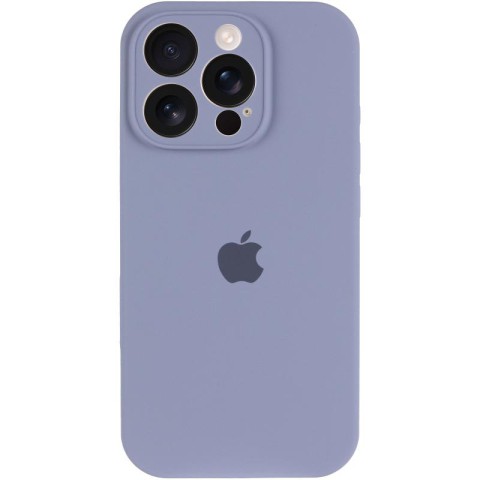 Чохол Silicone Case Full Camera Protective (AA) для Apple iPhone 14 Pro (6.1") Сірий / Lavender Gray