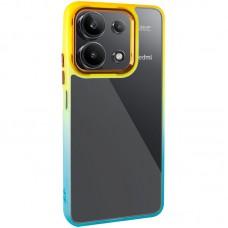 Чохол TPU+PC Fresh sip series для Xiaomi Redmi Note 13 4G Бірюзовий / Помаранчевий