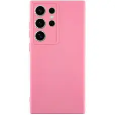 Чохол TPU GETMAN Liquid Silk Full Camera для Samsung Galaxy S24 Ultra Рожевий / Pink