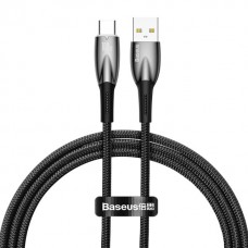 Дата кабель Baseus Glimmer Series Fast Charging Data Cable USB to Type-C 100W 2m (CADH00050) Black