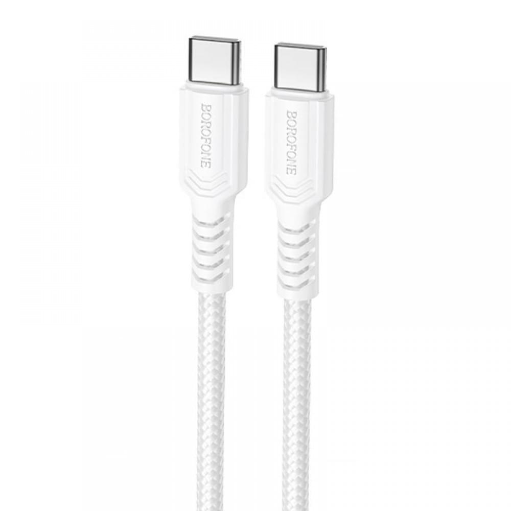 Дата кабель Borofone BX116 Certain Type-C to Type-C 60W (1m) White