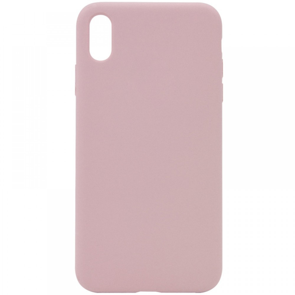 Чохол Silicone Case Full Protective (AA) NO LOGO для Apple iPhone XS Max (6.5") Рожевий / Pink Sand