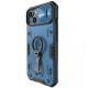 TPU+PC чохол Nillkin CamShield Armor Pro no logo (шторка на камеру) для Apple iPhone 14 (6.1") Синій